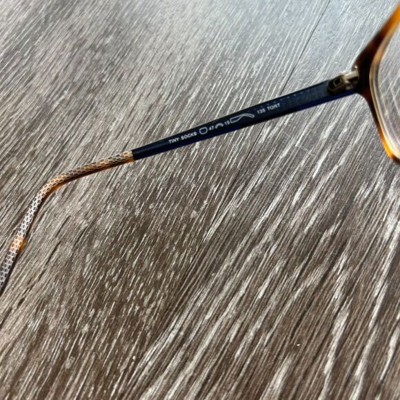 EUC NW77th Eyewear‎ Tiny Socks Eyeglasses Tortoise Blue Square Frame Trendy Chic